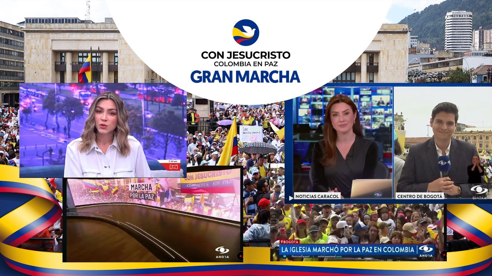 Noticieros hablan de la Marcha para Jesús