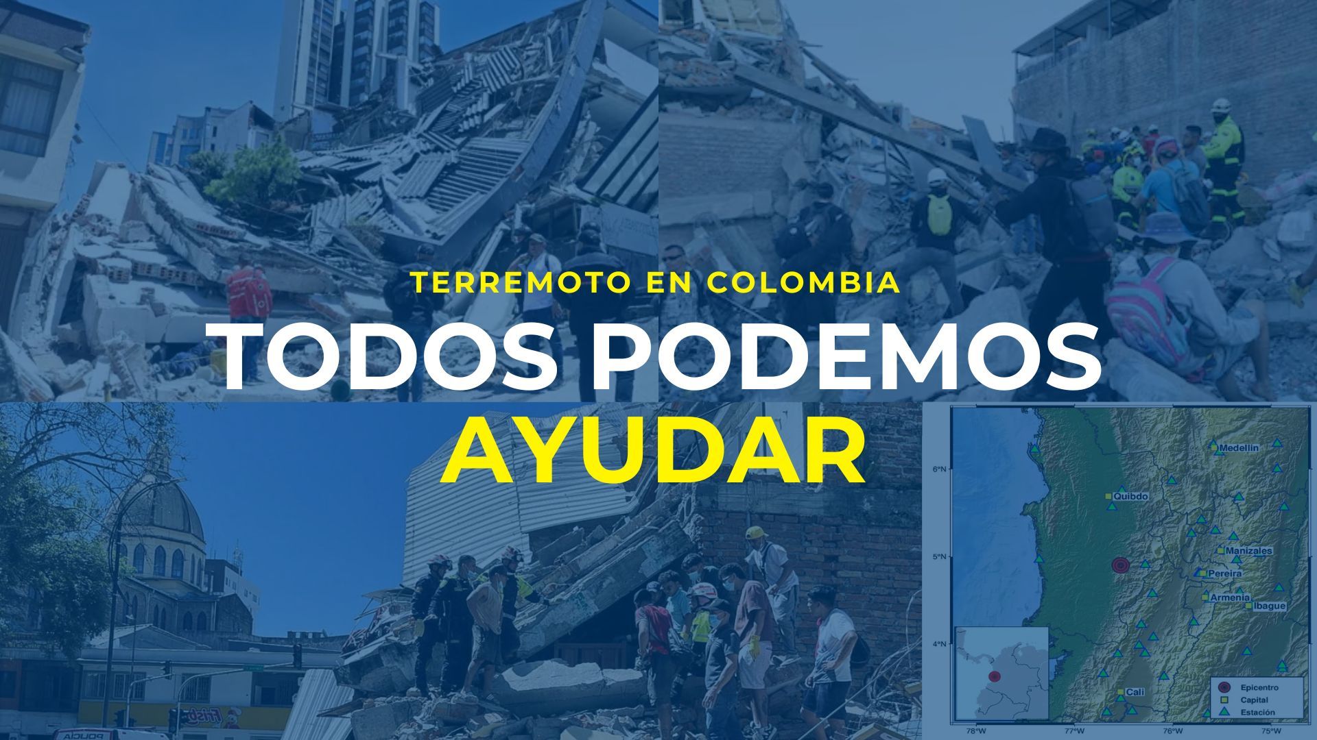 Avivamiento se une para ayudar a las comunidades afectadas por el reciente terremoto en Colombia